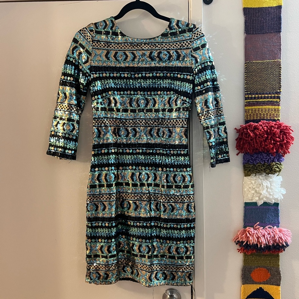 TFNC Sequin Mini Dress